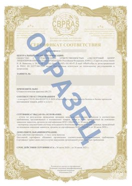 Образец Сертификат СТО 01.064.00220722.2-2020 Выборг Сертификат СТО 01.064.00220722.2-2020 
