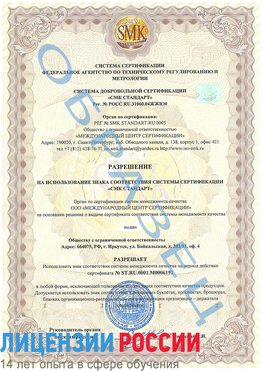 Образец разрешение Выборг Сертификат ISO 50001